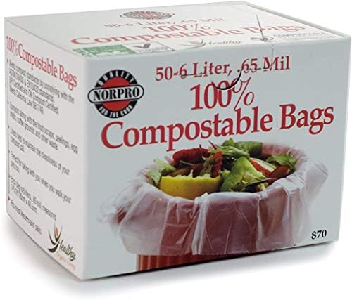 Norpro 100% Compostable Bags, 50 Count (870) , Grey by Unknown