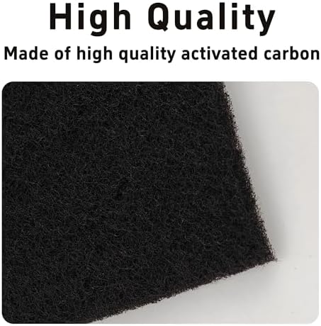 6PCS 5” Square Compost Bin Charcoal Filters, 0.4” Thick Activated Carbon Filters for Kitchen Countertop Compost Pail, Home Bucket Filter Replacements - Image 4