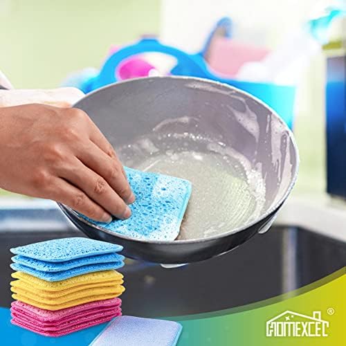 HOMEXCEL 12PK Scrub&Wipe Cloths, Dual-Sided Non-Scratch Sponges for Kitchen - Image 7