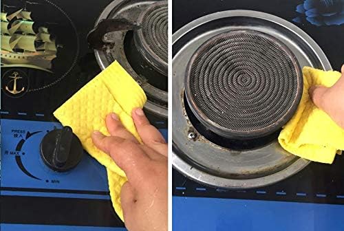 Reusable Cleaning Cellulose Sponge Cloths Absorbent Wipes Clean Kitchen Car Dish Eco-Friendly Dishcloth Hand Towel Auto (2 Pack (10pcs)) - Image 7