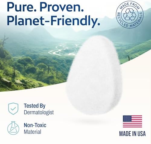 HartFelt [10 Pack] Regular Exfoliating Facial Sponge for Face - Daily Cleansing Scrubber - Buf Dirt Away with Puf Styled Reusable Face Pads for Removing Makeup, Dirt, and Dead Skin - Made in USA - Image 6