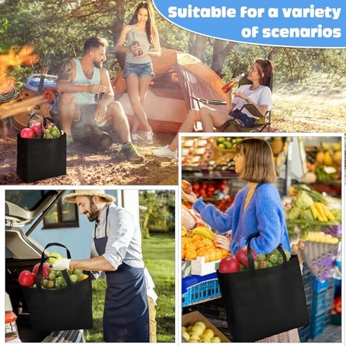 Windyun Reusable Grocery Bags Non Woven with Handles - Image 7