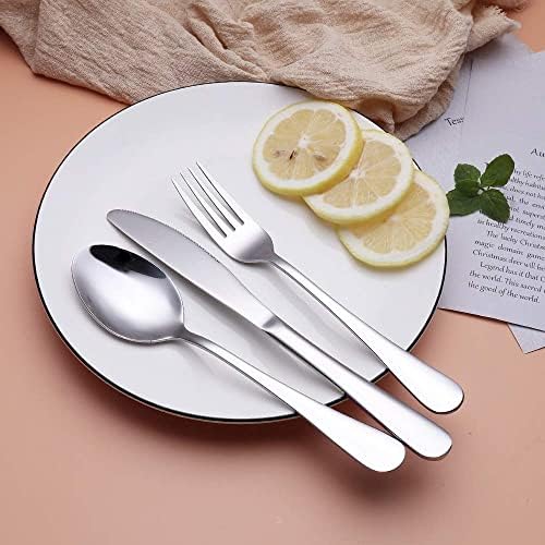 Travel Stainless Steel Utensils Set with Case – 8-Piece Reusable Flatware Kit Includes Fork, Knife, Spoon, Chopsticks, Straws, Brush & Bag – Portable Cutlery for Camping, Work, Picnic (Silver) - Image 4