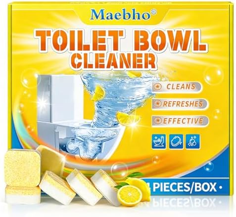 Toilet Bowl Cleaner Tablets (24 Count) | Long-Lasting Fresh Scent by Unknown