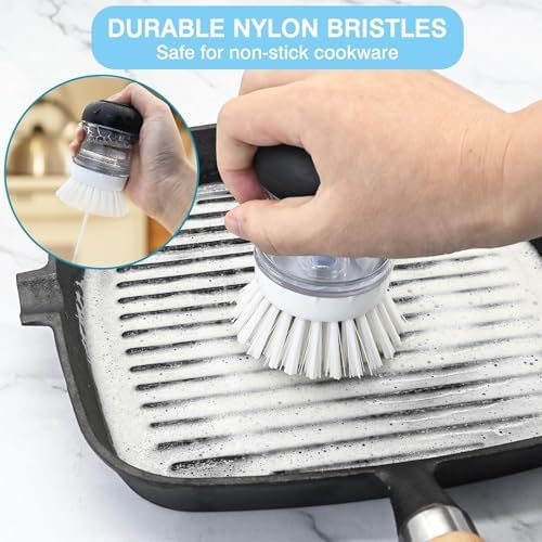 Palm Brush Refills for OXO Palm Brush, 6 Pack Dish Brush Replacement Head - Image 2