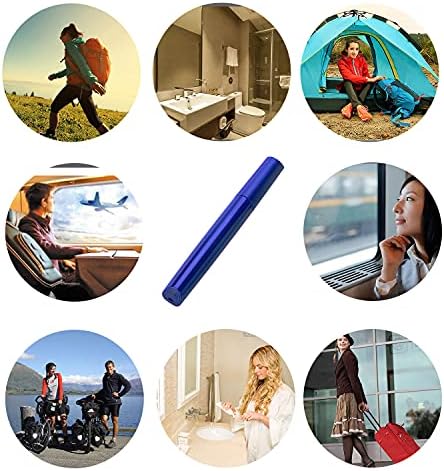 Travel Toothbrush Case, Portable Toothbrush Cover Container Storage Container, Breathable Design with Air Hole More Tube for Travel Hiking Camping and Business Trip (Deep Blue) - Image 4