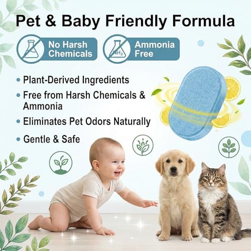 Floor Cleaning Tablets: 1 Tab = 2l Pre-Measured Solution, Streak-Free & Non-sticky for Barefoot Clean, Protects & Shines All Floors, Zero-Plastic & Space-Saving, For Mops & Robot Vacuums (2set) - Image 5