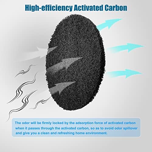 12 Pack Universal Stick-on Trash Can Odor Absorbing Filters Refills - Image 2