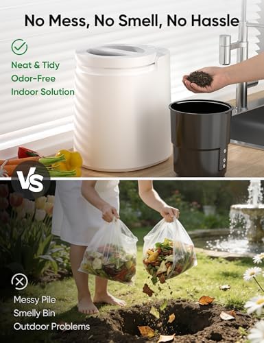 Electric Composter for Kitchen, LUBBYGIM 2.5L Smart Countertop Compost Bin - Image 6