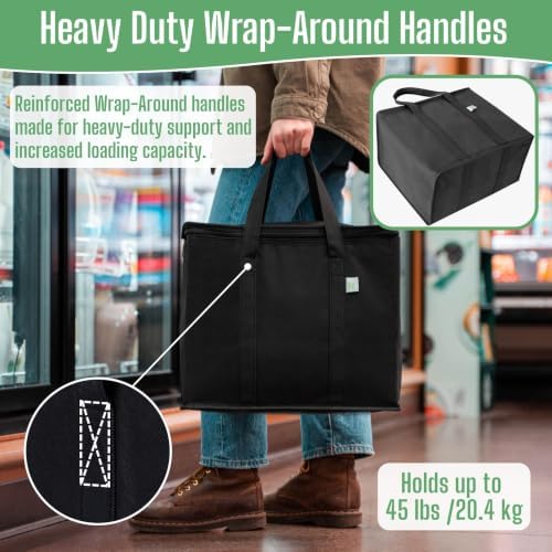 VENO 3 Pack Cooler Bag Insulated Grocery Bags for Food Delivery Heavy Duty - Image 4