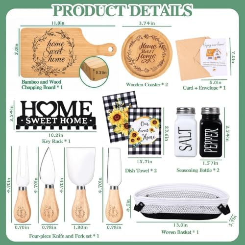 14 Pcs House Warming Gift New Home, New House Gift Basket - Image 2