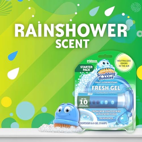 Scrubbing Bubbles Fresh Gel Toilet Bowl Cleaner, Rainshower, 6 Count 2-Pack - Image 7