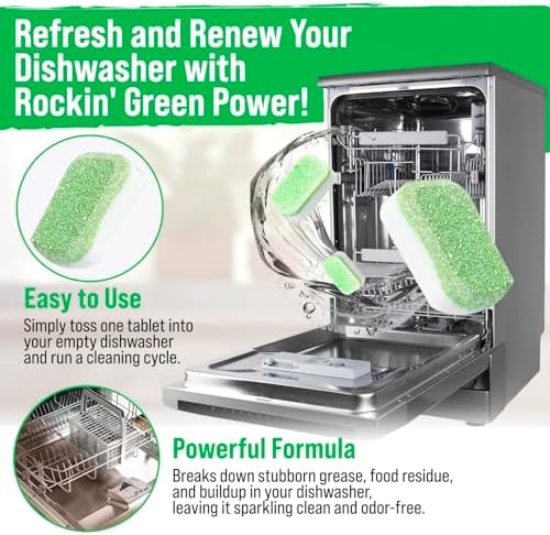 Rockin' Green Dishwasher Cleaner Citrus Lime Tablets 8 Pack - Image 2