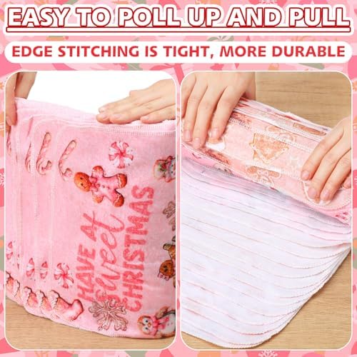 36 Pack Reusable Kitchen Cloths Cotton Towels, Pink Gingerbread - Image 4