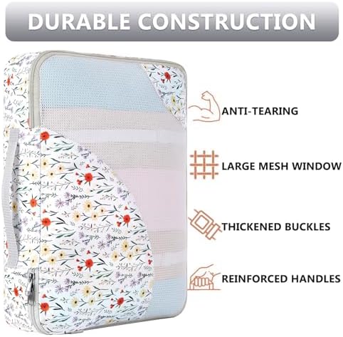 OlarHike 8 Set Packing Cubes for Travel,Gifts for Women Mom,Anti-Tearing Suitcase Organizer,with Over 1000 pcs Mesh Holes,Vacation Essentials & Accessories for Cruise Ship - Image 4