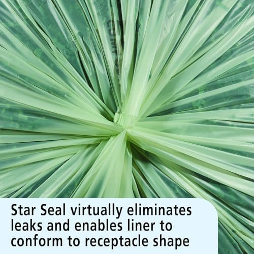 Stout by Envision Compostable Trash Bags, 30 Gallon 30" x 39", 48 Bags Per Case, ASTM6400, Green Bags, Made in America (E3039E11) - Image 4
