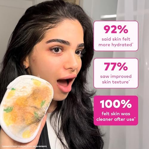 The Original MakeUp Eraser 7-Day Set, Erase All Makeup With Just Water, Including Waterproof Mascara, Eyeliner, Foundation, Lipstick, Sunscreen, and More! Limoncello, 7ct. - Image 5