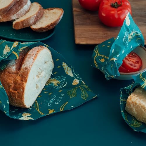 Bee's Wrap Beeswax Wrap Roll, 14 x 52 in - Ocean - Image 5