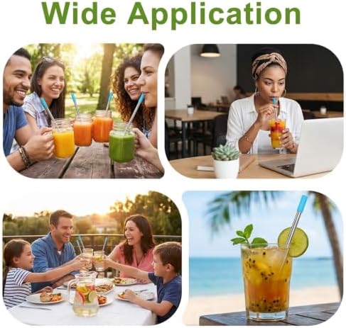 Kynup Reusable Collapsible Metal Straws, Cruise Ship Essentials (3Packs) - Image 3