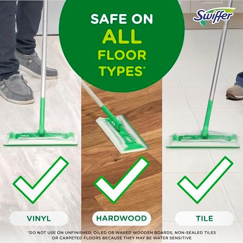 Swiffer Sweeper Wet Mopping Cloths with Febreze Freshness, Lavender Vanilla & Comfort, 24 Count (Pack of 2) - Image 4