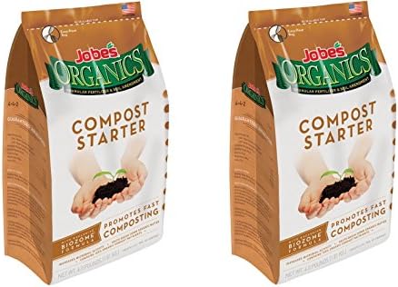 Jobe’s Organics Compost Starter 4-4-2 Organic Gardening Compost Accelerator, tyYmjF 2Pack (4 pound bag) by Unknown