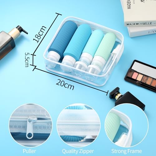 Mrsdry 16 Pack Travel Bottles for Toiletries, Large 6oz Silicone Travel Containers, Leak Proof Refillable Liquid Shampoo And Conditioner Travel Essentials - Image 5