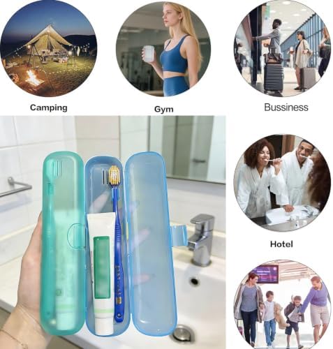 2 Packs Breathable Toothbrush Travel Case, Travel Tongue Scraper Case - Image 6