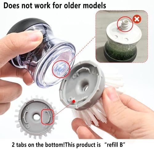 Dish Brush Replacement 4 Pack Compatible with OXO Refill B - Image 3