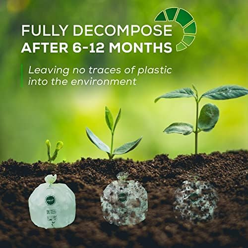 ANECO 100% Compostable Trash Bags 13 Gallon, 35 Count - Image 5