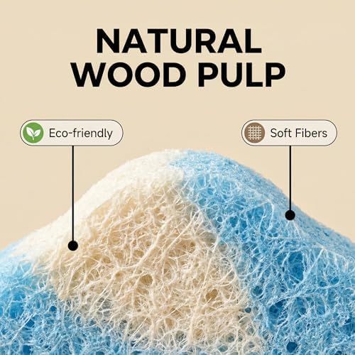 4 Pack Cute Animal Cellulose Sponges - Eco-Friendly Natural Wood Pulp Dish Sponges for Kitchen - Non-Scratch Scrub Pads for Dishes, Pots & Household Cleaning - Aesthetic & Functional Gift - Image 3