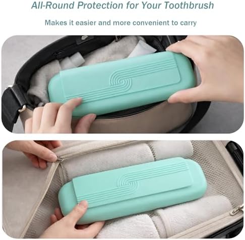 Silicone Toothbrush Travel Case, Upgrade Large Toothbrush Cover for Travel - Image 3