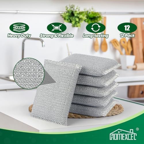 HOMEXCEL All-Purpose Sponge Pads 12PK, Non-Scratch Dish Sponges for Kitchen - Image 5