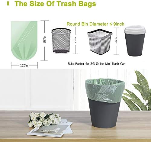 Jaoul Trash Bags 2.6 Gallon, Small Garbage Bags, Strong & Unscented Mini Trash Bags for Kitchen, Bathroom, Office, Restroom, Car, Black, 80 Counts - Image 6
