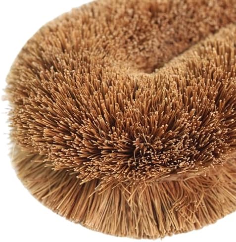 Tawashi Vegetable Brush - Natural Coconut Coir Fiber Kitchen Scrubber - Eco-Friendly Fruit & Veggie Scrub Brush for Cleaning Produce, Pots and Pans - Authentic Sri Lankan Design, Plastic-Free - Image 3