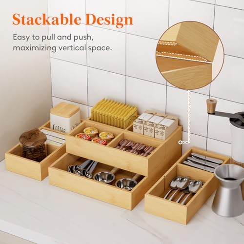 Lifewit Drawer Organizers 10 Pack(22 Grid) with 12 Inserts - Image 3