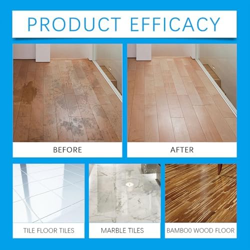Effervescent Floor Cleaning Tablets, Floor Cleaner Tablets, Floor Cleaning Solution for Mopping, Hardwood, Tile and Vinyl Floors, Quick Dry, No Residue, Fresh Lemon Scent (1Box/12Tablets) - Image 4