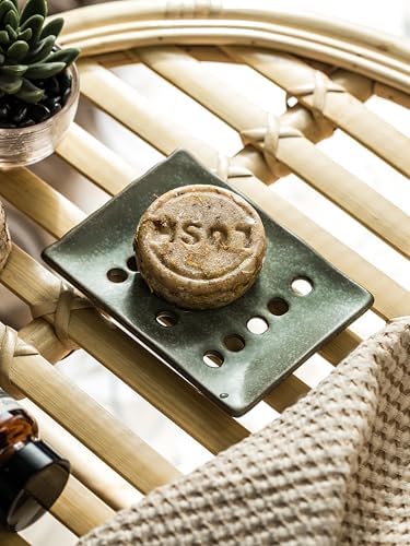 Ceramic Soap Dish for Shower, Bar Soap Holder with Self Draining - Image 4