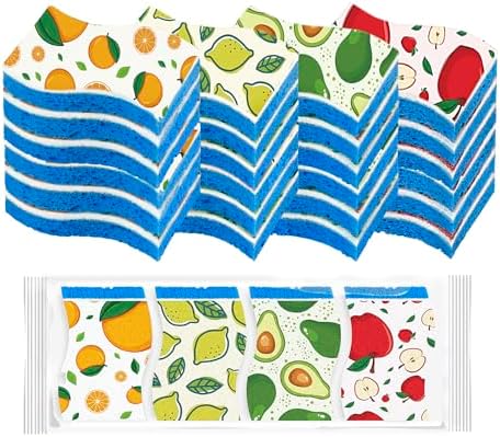 AIDEA Sponges Kitchen, Non-Scratch Scrub Sponge-24Count, Dish Sponges by AIDEAHOME