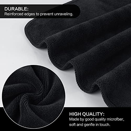 SINLAND Microfiber Facial Cloths Fast Drying Washcloth 12inch x 12inch Absorbent Face Wash Cloth Soft Makeup Remover Cloths - Image 2