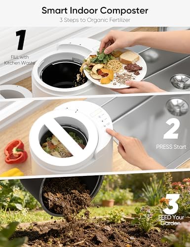Electric Composter for Kitchen, LUBBYGIM 2.5L Smart Countertop Compost Bin - Image 3