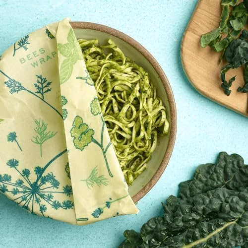 Bee's Wrap Vegan Beeswax Wrap Roll, 14 x 52 in - Herb Garden - Image 3