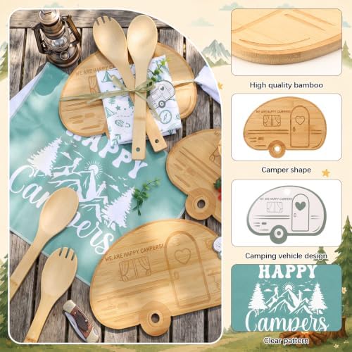 Geelin 21 Pcs Camping Gift Set, Camping Cutting Board Towels - Image 3