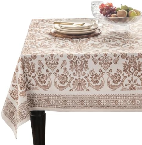 Maison d' Hermine Table Cloth Rectangle Table Reusable 100% Cotton 70"x120" by MaisondHermine