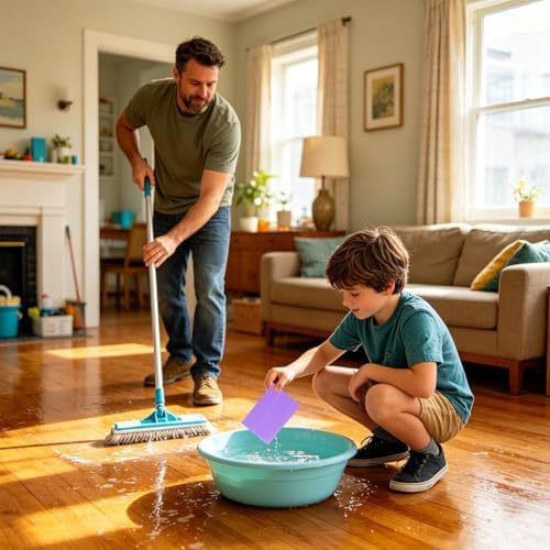 Floor Cleaning Sheets Water Soluble Concentrated Effective 100 Pieces - Image 2
