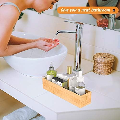 Bamboo Kitchen Drawer Organizer 12"x 3", Storage Box for Utensil Organizer - Image 4