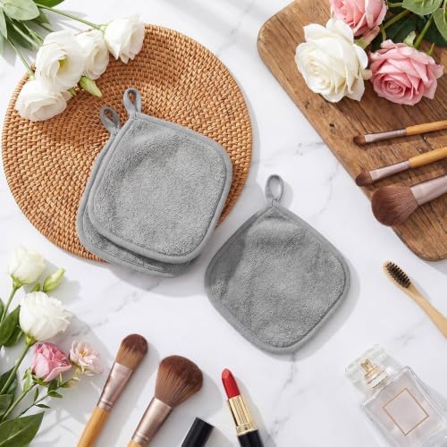 50 Pcs Makeup Remover Cloths Reusable Washable Pads Soft for Face, Women - Image 5