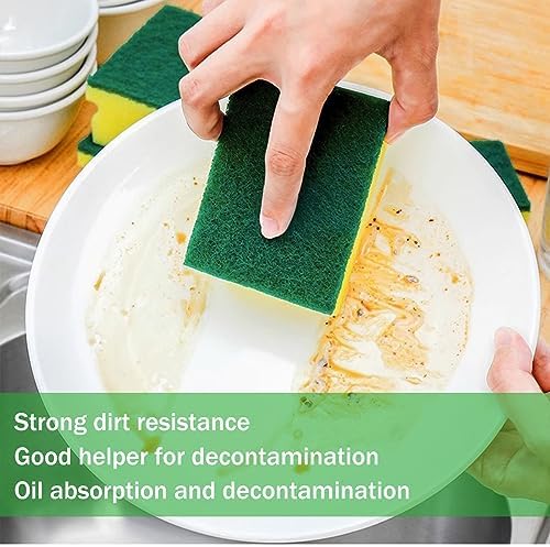 Kitchen Sponges, Heavy Duty Dish Sponges for Cleaning Kitchen, Dishes, Bathroom, 6-Pack Cleaning Sponge - Image 4