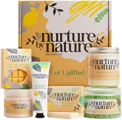 Nurture by Nature Vegan Gifts for Women - Home Spa Kit, Bath Set by NurturebyNatureBotanicals