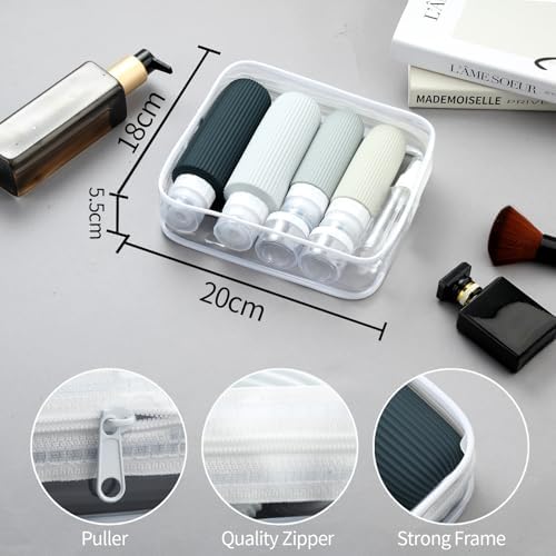 Mrsdry 16 Pack Travel Bottles for Toiletries, Large 6oz Silicone Travel Containers, Leak Proof Refillable Liquid Shampoo And Conditioner Travel Essentials - Image 5