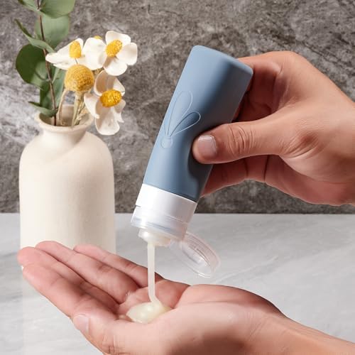INSFIT 17 Pack Travel Bottles for Toiletries, TSA Approved 3oz 2oz Travel Size Toiletries, BPA Free Leak Proof Squeezable Silicone Tubes Travel Essentials for Shampoo Conditioner Lotion Soap - Image 5